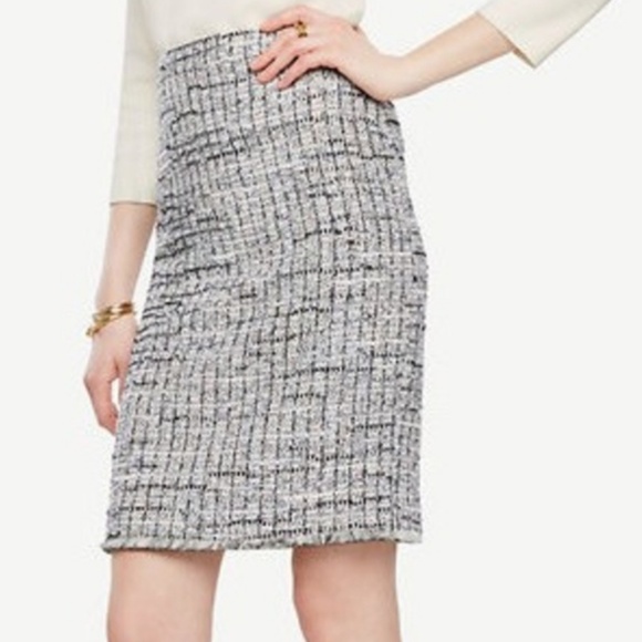 Ann Taylor Tweed Pencil Skirt - Picture 2 of 7